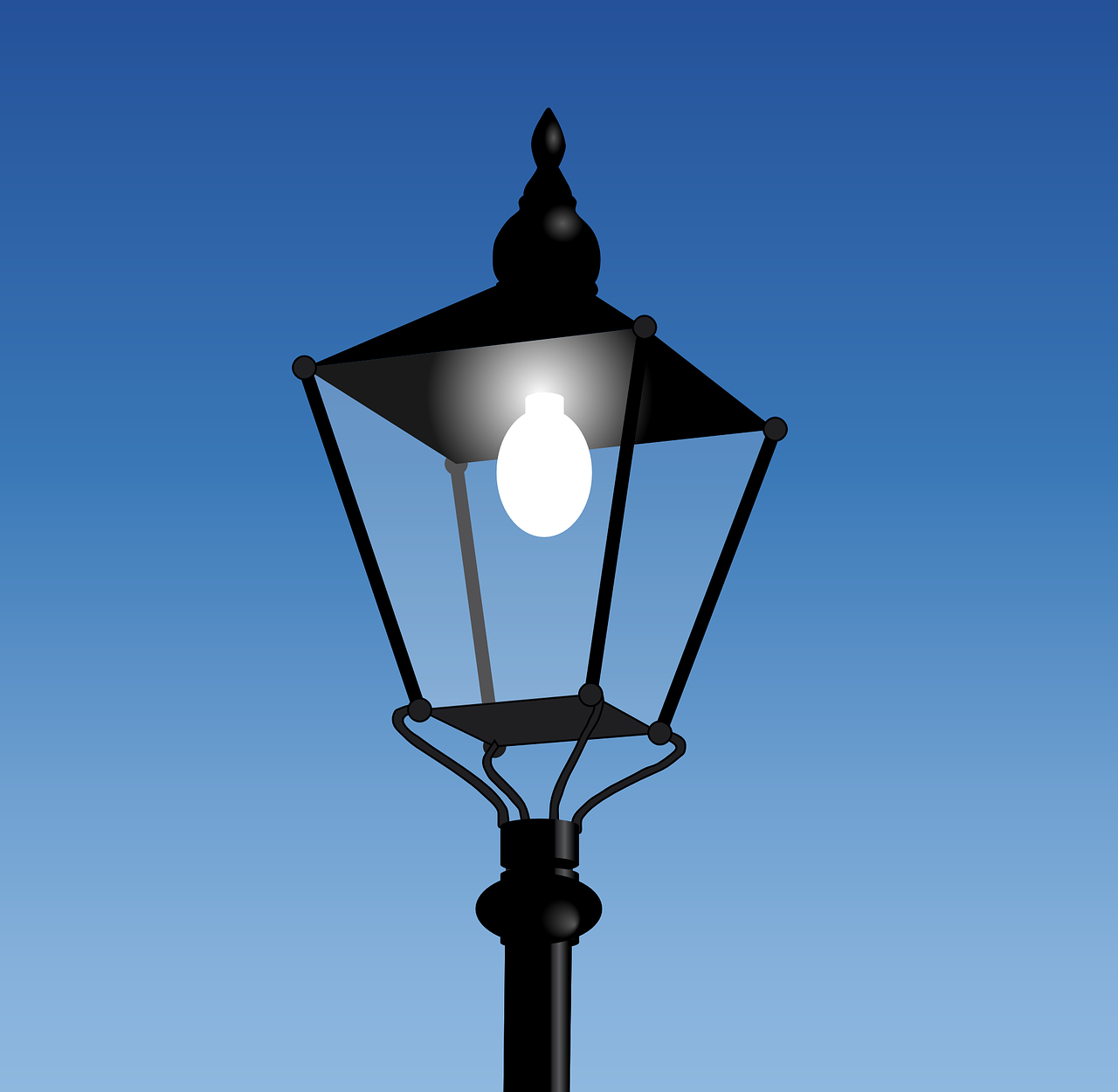 street lamp, street light, lamp
